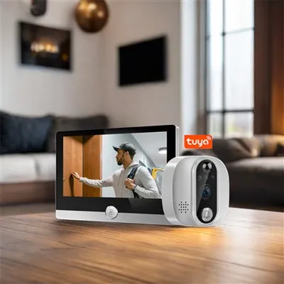 Bezvadu kaķu zvana video durvju zvans